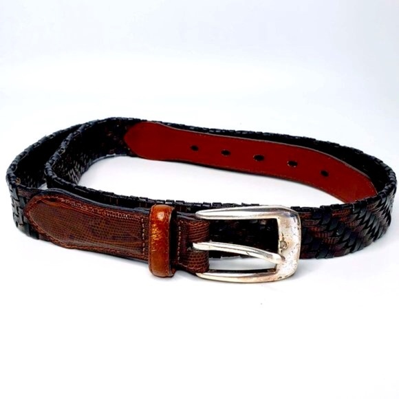 Brighton Accessories - Brighton Cross Woven Snake Embossed Belt 38